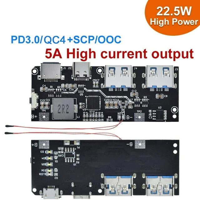 Circuit Board,Powerbank Circuit 22.5w Usb Port Powerbank Diy Powerbank ... Circuit Diagram