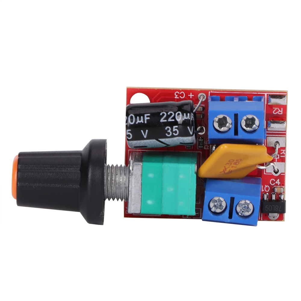 Circuit Board Speed Regulator With Shell, DC Motor Speed Controller, For Home LED Dimming Motor