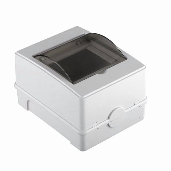 Circuit Breaker Box 4.72x2.95in 2-4 Way Junction Box Waterproof Distribution Protection Box with Transparent Cover