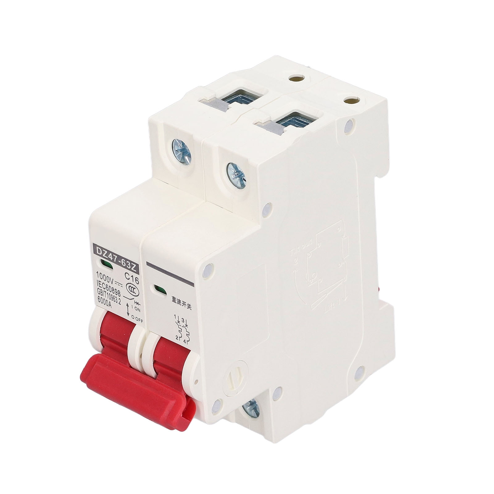 Circuit Breaker, Circuits Breakers 2P 63A DC 1000V Low Voltage For