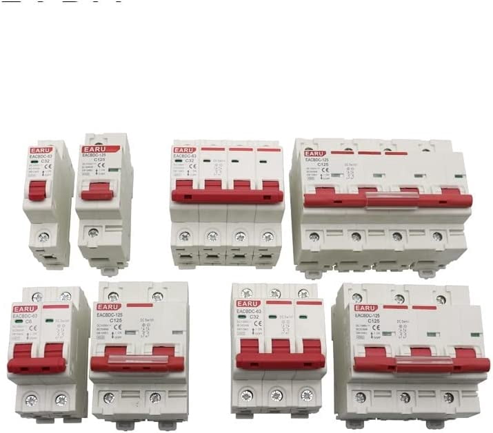 Circuit Breaker DC 1000V 1P 2P 3P 4P Solar Mini Circuit Breaker Overload Circuit Breaker 6A~63A/80A 100A 125A MCB for Photovoltaic.photovoltaic System