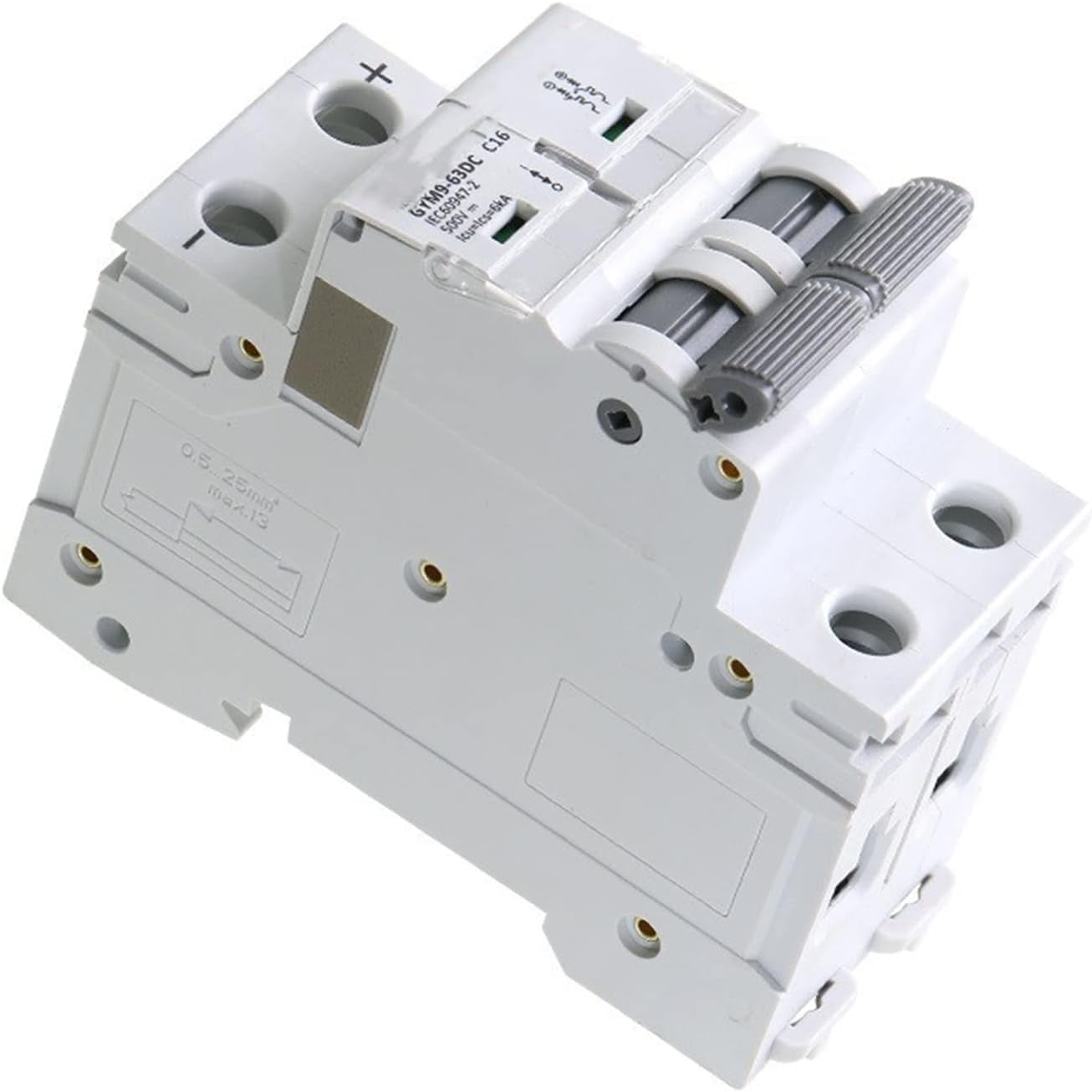 Circuit Breaker DIN Rail MCB 6KA 2p 500V Mini Circuit Breaker DC6A 10A ...