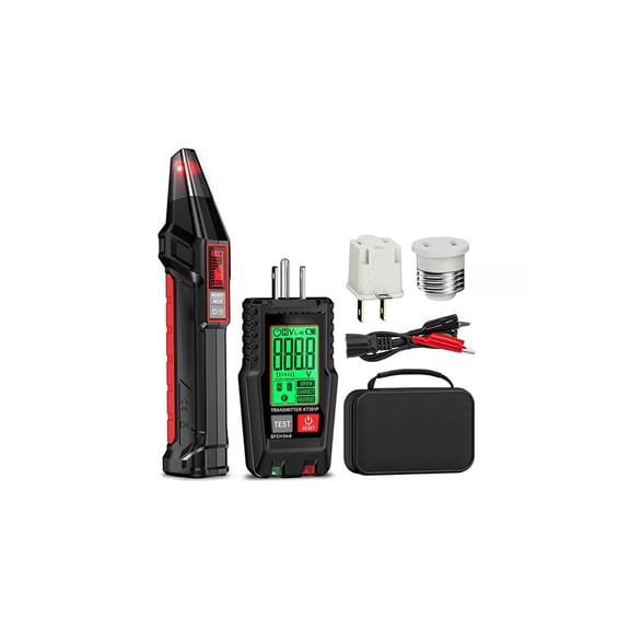 Circuit Breaker Finder Electrician Tools Outlet Tester, LCD Circuit Breaker Finder Kit with Digital Display Breaker Identification Tool for Outlet Circuit Testing (1)