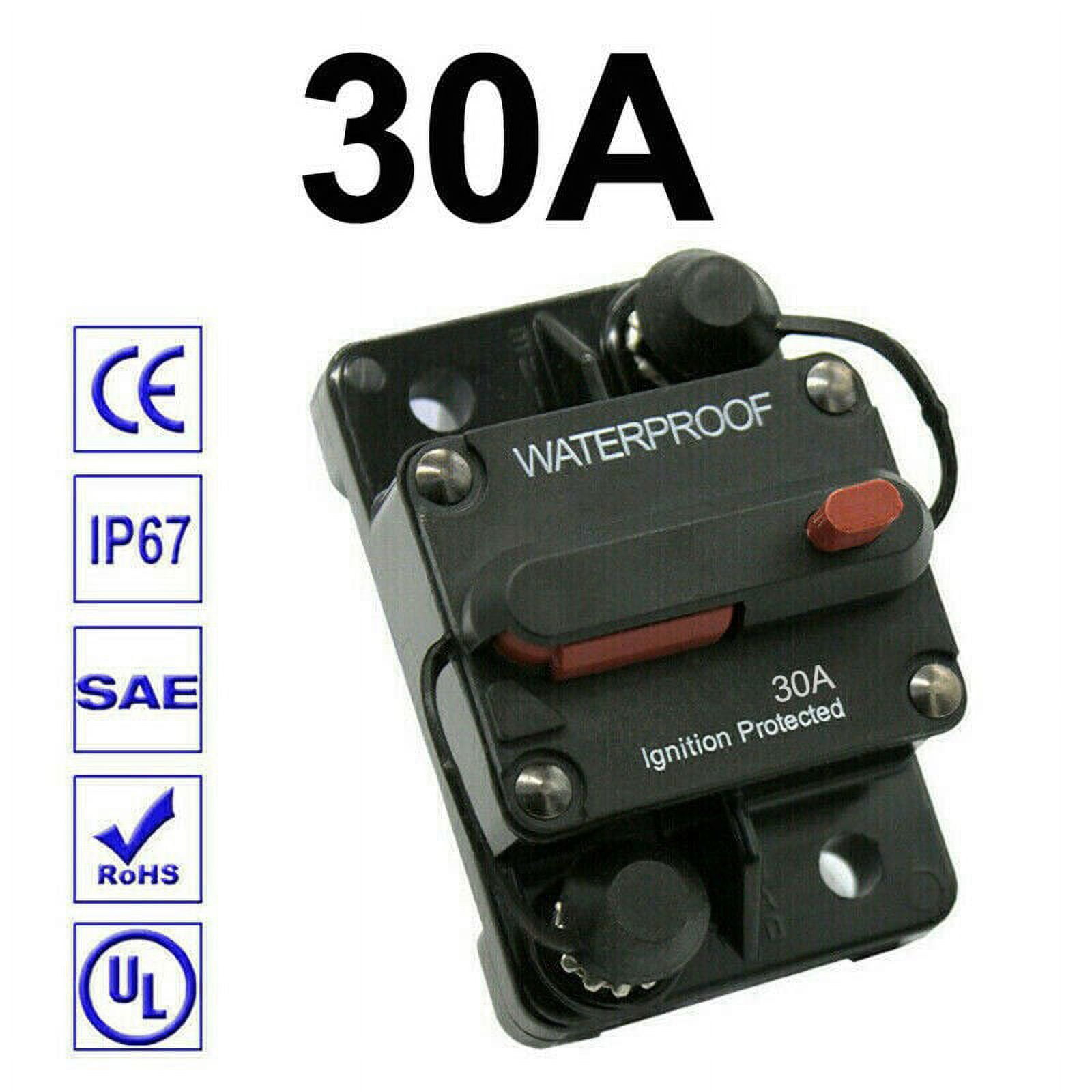 Circuit Breaker Fuse Audio Holder 30A300A Manual Switch 1248V DC for