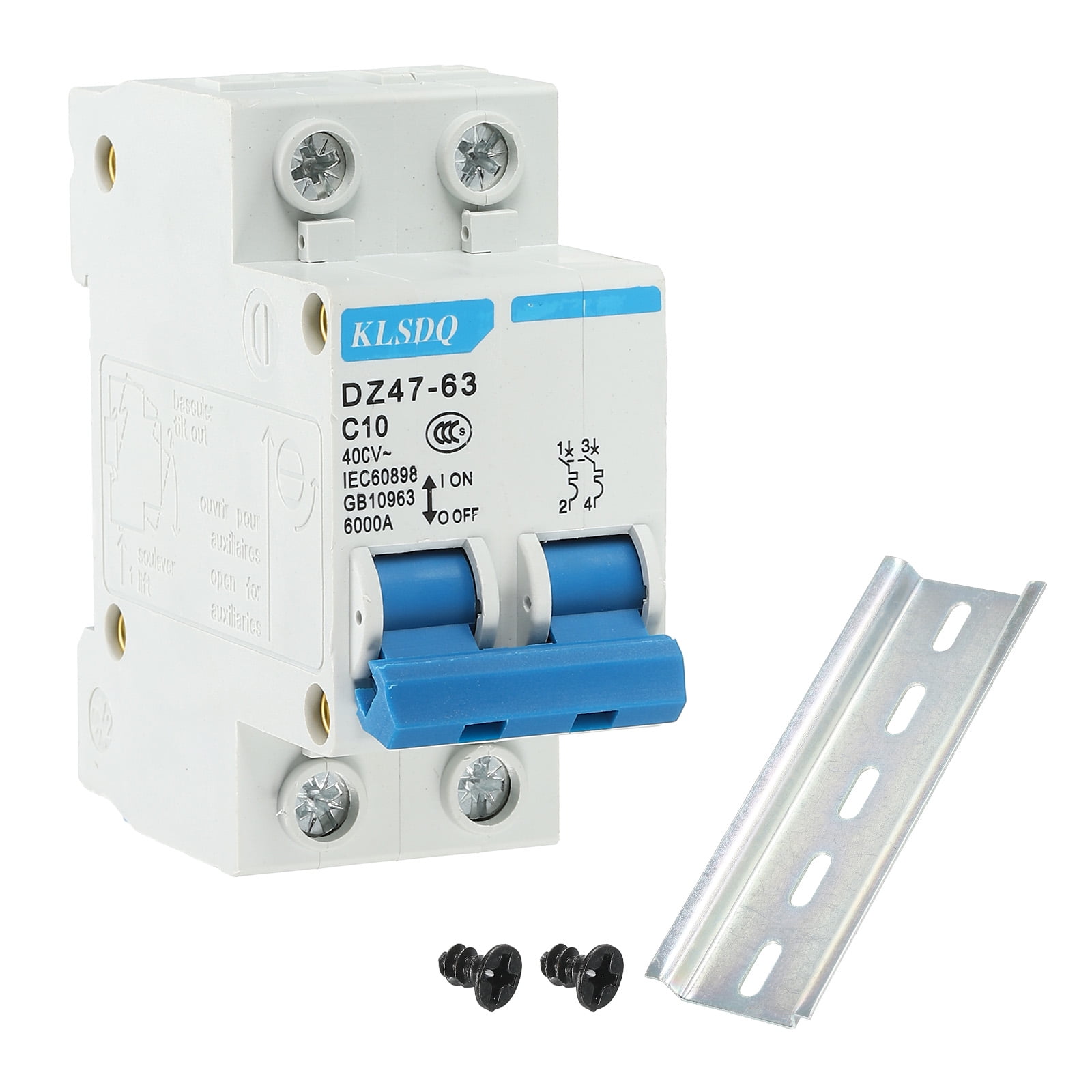 Circuit Breaker Low Voltage AC 32A 400V 2 Pole DZ47-63 C32