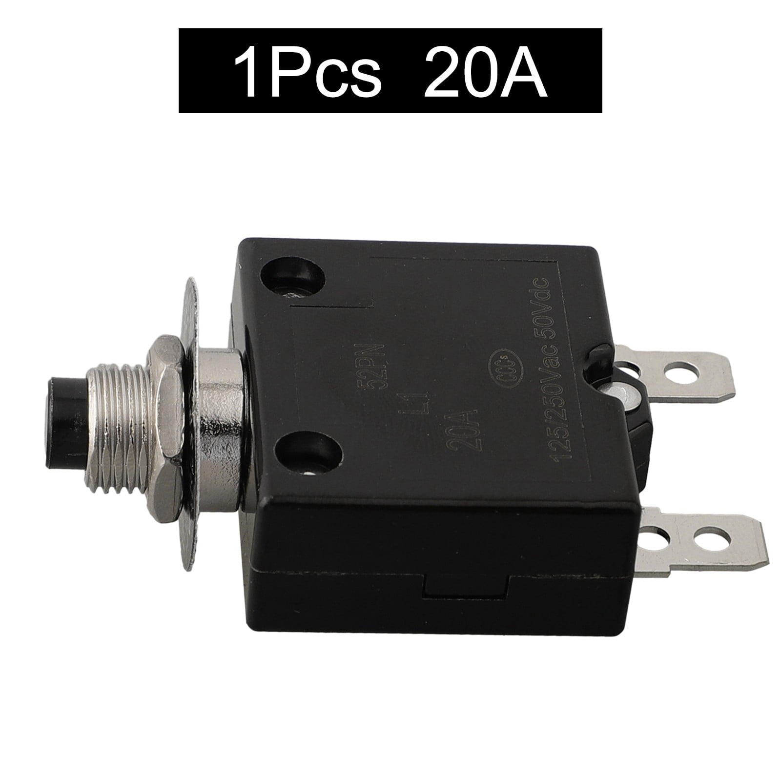 Circuit Breaker Tools 20amp Philmore/Ear Push Button Thermal Cutout 12-50V DC 125-250V Volt AC Overload Protectors Parts 20A