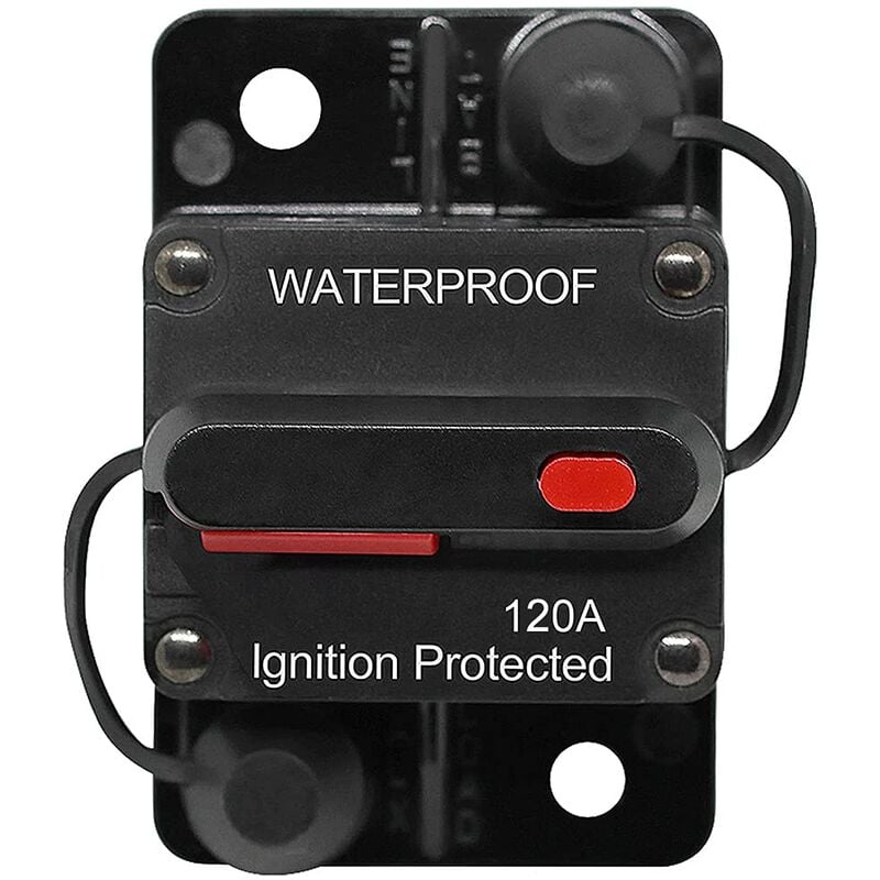 Circuit Breaker With Manual Reset, Waterproof Surface Mount For Car Audio Rv Marine Boat Truck, Resettable Fuse Provides Safe Current Overload Protection