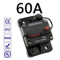 thumbnail image 1 of Circuit Breaker with Manual Reset for Car Marine Trolling Motors Boat ATV Manual Power Protect for Audio System Fuse, 12V-48VDC, Waterproof, 1 of 9