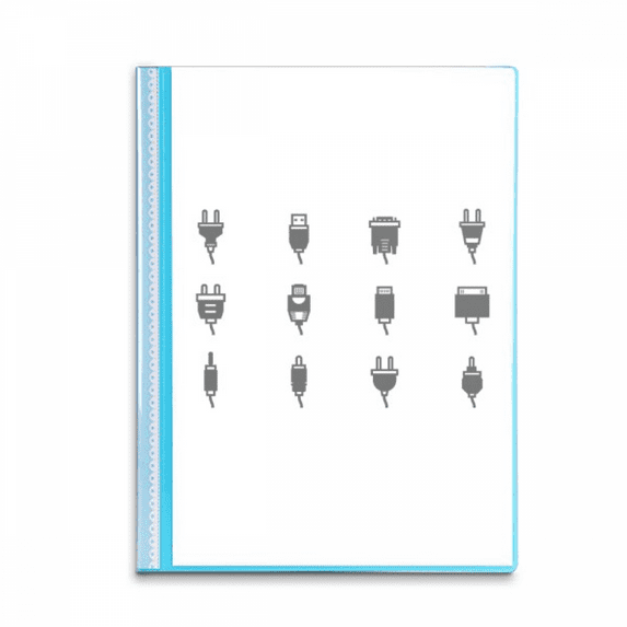 Circuit Diagram Plug Socket Pattern Book Sheet Protectors Portfolio Binder Folder