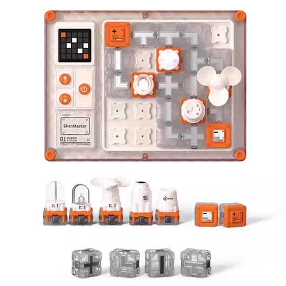 Circuit Maze Toy, Electric Science Circuit Kit with 500+ Circuits Projects & Led Screen, Physics Experiments Board Stem Educational Toy