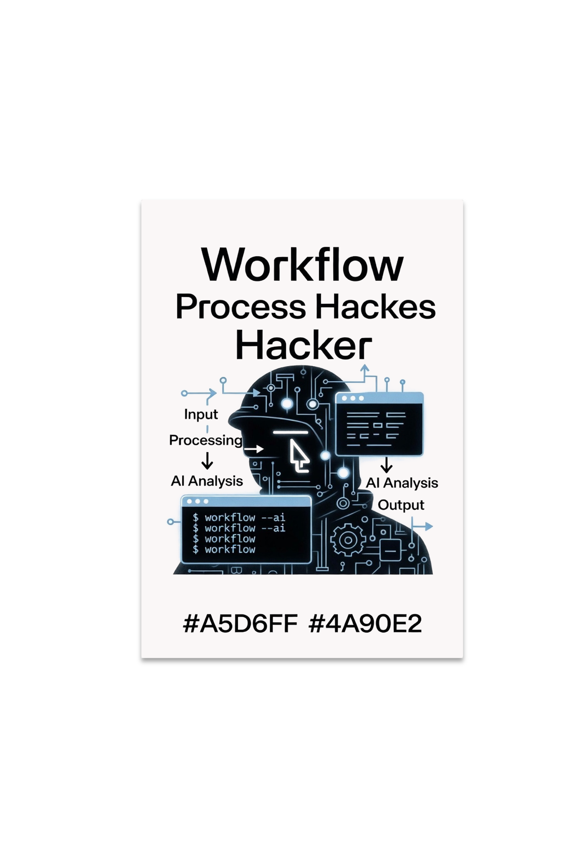 Circuit Minimal Wall Art - Workflow Process Hacker - 13x19 Poster Print