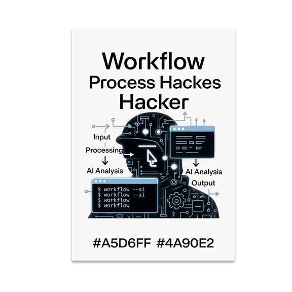 Circuit Minimal Wall Art - Workflow Process Hacker - 13x19 Poster Print