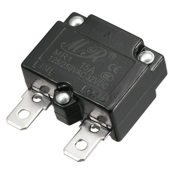 Circuit Overload Protector 15A AC125/250V DC32V Automatic Reset Thermal Circuit Breaker