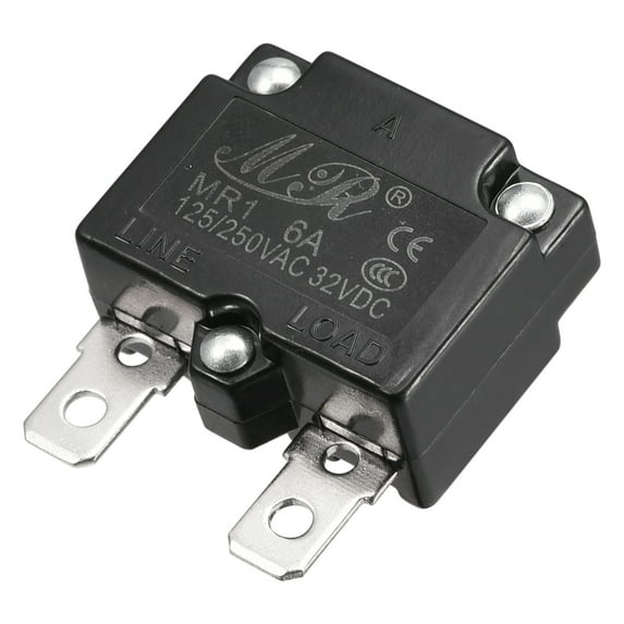 Circuit Overload Protector 6A AC125/250V DC32V Automatic Reset Thermal Circuit Breaker