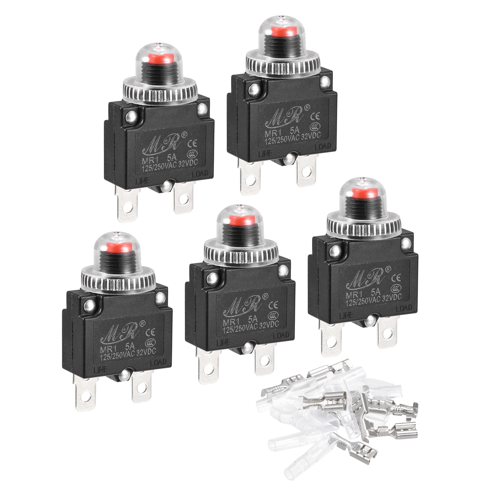 Reset Thermal Switch,L2 Series 125-250V AC 50V DC Push Button Manual ...