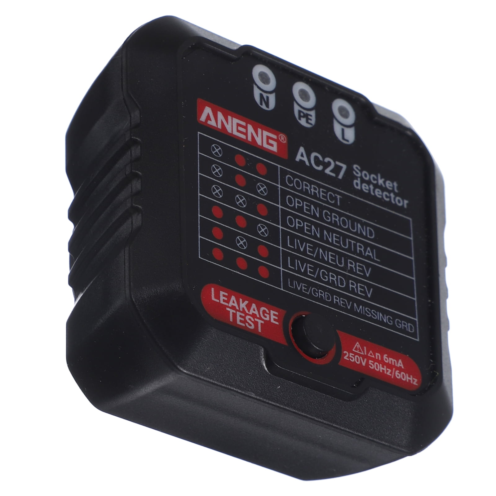 Circuit Tester Power Outlet Electrical Testing Voltage Meter Plug