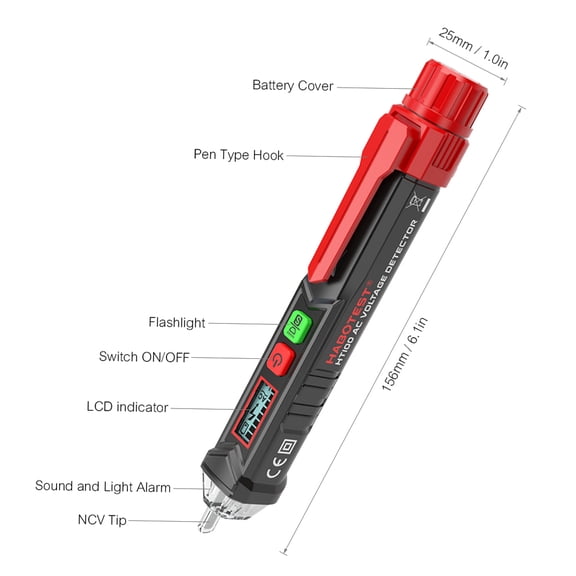 Circuit Tester,With Sound And Tester Pen Shaped Pen Shaped V Sound And Alarm Alert With Sound Portable Tester Pen V Alert With Circuit Qisuo