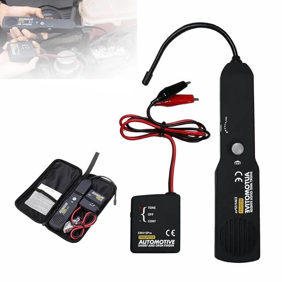 Circuit Tracer Automotive Short Circuit Finder, Wire Tracer Digital Car Circuit Scanner Diagnostic Tool, 6-42V Car Diagnostic Tool for Automotive Short and Open Finder Repair
