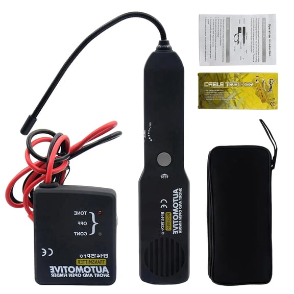 Circuit Tracer Pro Tester Tool with Short Breakpoint Detection, Automotive Wire Finder for DC 6-42V, Upgraded Accurate Locator, Portable Fault Diagnostic Kit (Black)
