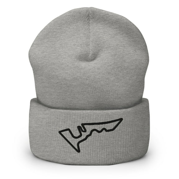 Circuit of the Americas (COTA) Circuit F1 Embroidered Cuffed Beanie Color: Heather Grey