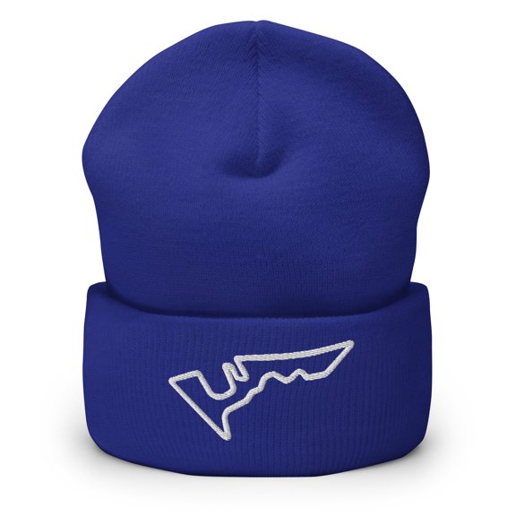 Circuit of the Americas (COTA) Circuit F1 Embroidered Cuffed Beanie Color: Royal