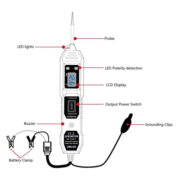 Circuit tester,Led Car 3.5-36v Vehicle Tester With Display Probe Kit 3.5-36v Kit 3.5-36v Circuit Tester Car Circuit Circuit Probe Display Led Car Circuit Probe Kit