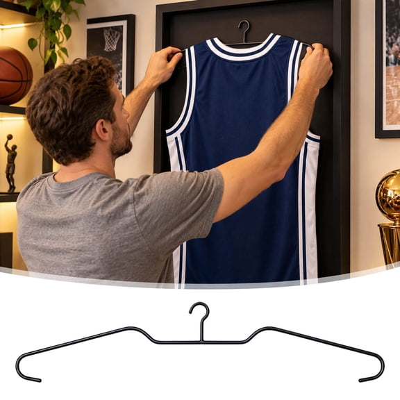 CircuitCraze 6pcs Heavy Duty Curved Wide Hanger 21 Inch for Sports