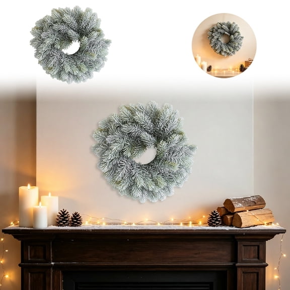CircuitCraze Cedar Christmas Vine with Red Fruit Needles for Wall Hanging
