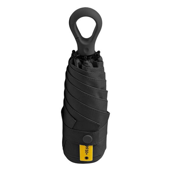 CircuitCraze Compact Travel Umbrella, Lightweight Folding Umbrella with Hook Ring Handle, Sun and Rain Protection