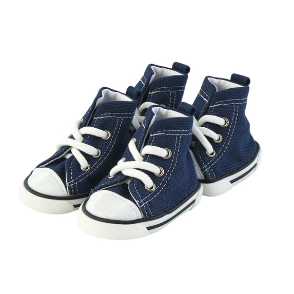CircuitCraze Dog Canvas Sneakers, 4 Pack Puppy Sport Shoes with Non ...