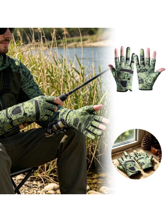 Half-Finger Fishing Gloves for Outdoor Anglers