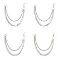 CircuitCraze Hop Pants Chain, Silver Metal Wallet Pocket Chain for Men ...