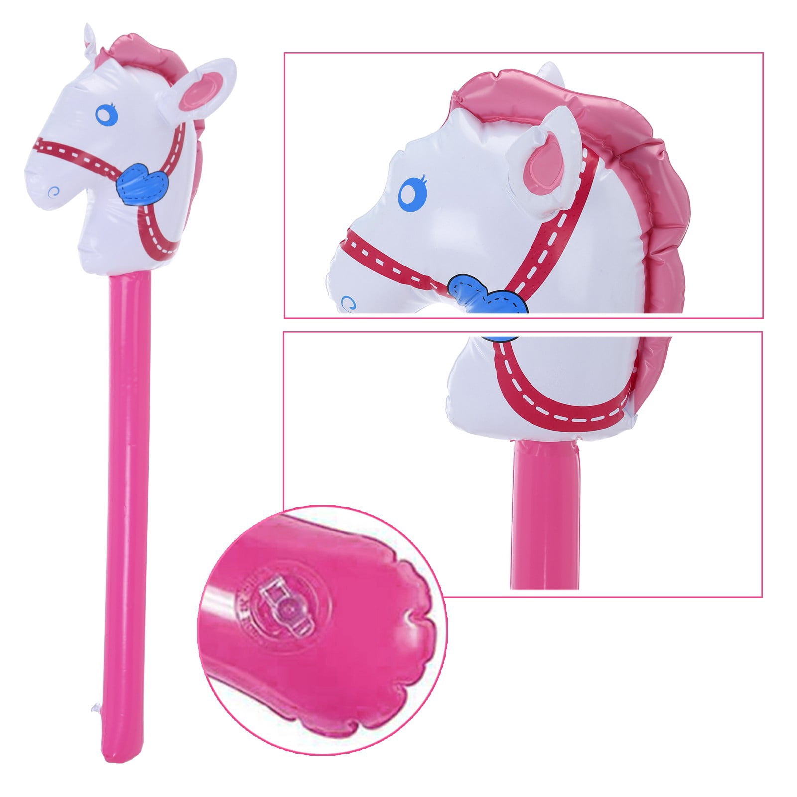 CircuitCraze Horse Inflatable Pool Toy Aquatic Themed Decor Inflate ...