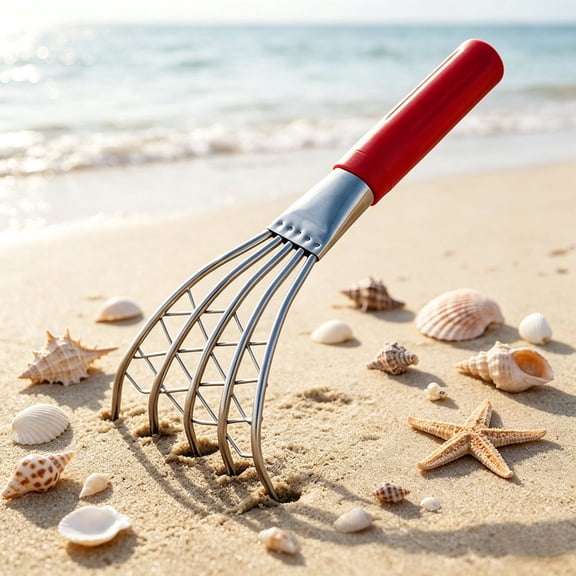 CircuitCraze Stainless Steel Rake for Shellfish and Seafood Digging