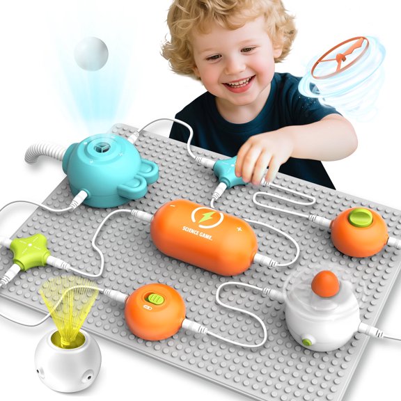 Circuits Science Kit ,with 64+ STEM Projects & 25+ Electronic Parts,Physics Science Experiments STEM Toy , Snap Circuits Board, Educational STEAM Toy Gift for Boys & Girls 5-6-8-12