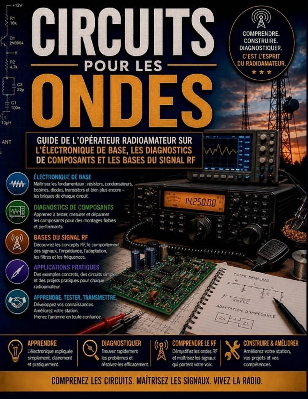 Circuits pour les ondes: Guide de l'opérateur radioamateur sur l'électronique de base, les diagnostics de composants et , (Paperback)