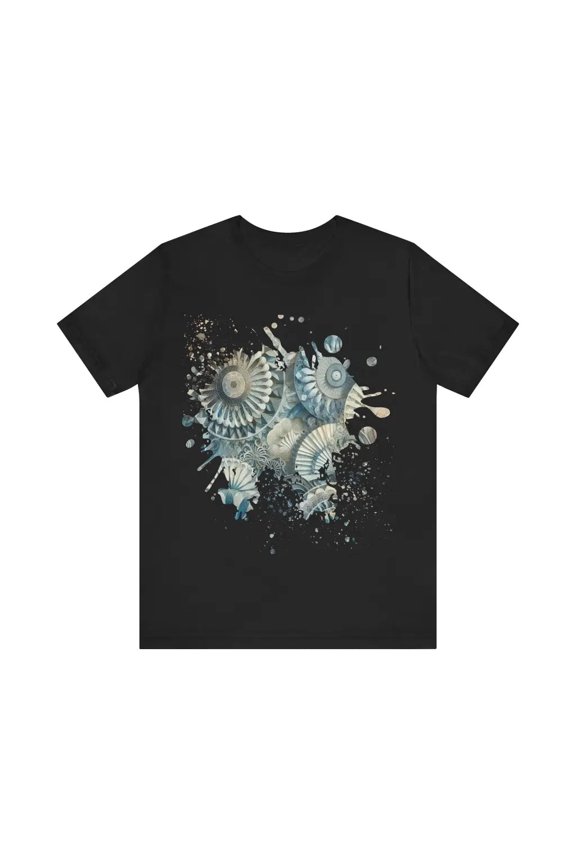 Circular Array in Blue Tones - Jersey Short Sleeve Tee