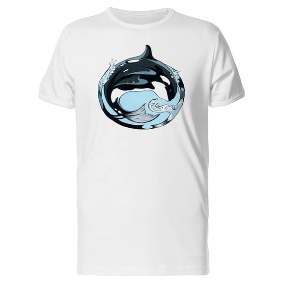 Circular Art Whale T-Shirt Men -Image by Shutterstock, Male Small