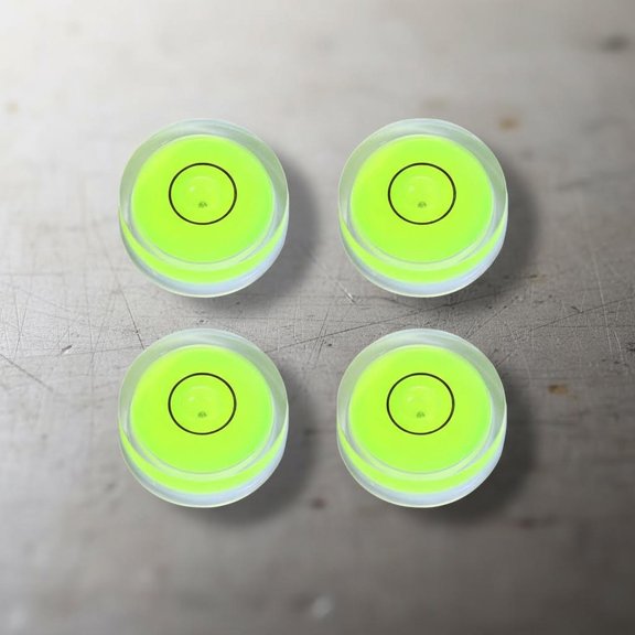 Circular Bubble Levels with Double Sided Adhesive Bottom Stick-on Bubble Spirit Level Measuring Layout Tools