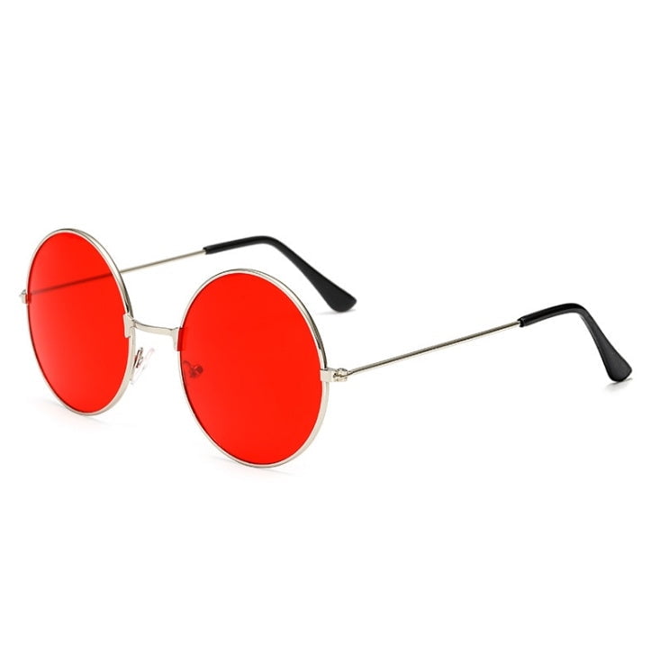 Circular Burst Vintage Sunglasses: Classic Round Frames with AC Lenses ...