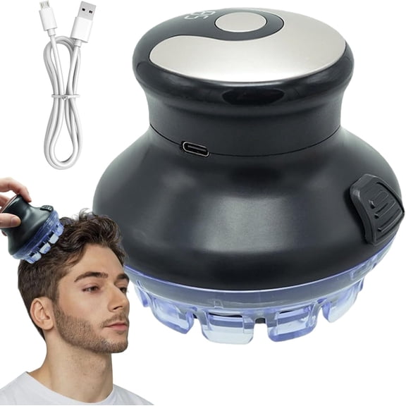 Circular Cut Hair Clippers - Electric Hair Shaver, Water Resistant Trimmer | USB Rechargeable Grooming Machine, LED Display Cutting Tool with Portable Design for Home and Travel Use