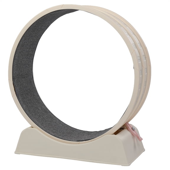 Circular Design With Gray Carpet + 1 Cat Teaser Stick, 15kg Cat Treadmill, 80*34*86cm