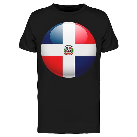 Circular Dominican Flag T-Shirt Men -Image by Shutterstock, Male Large