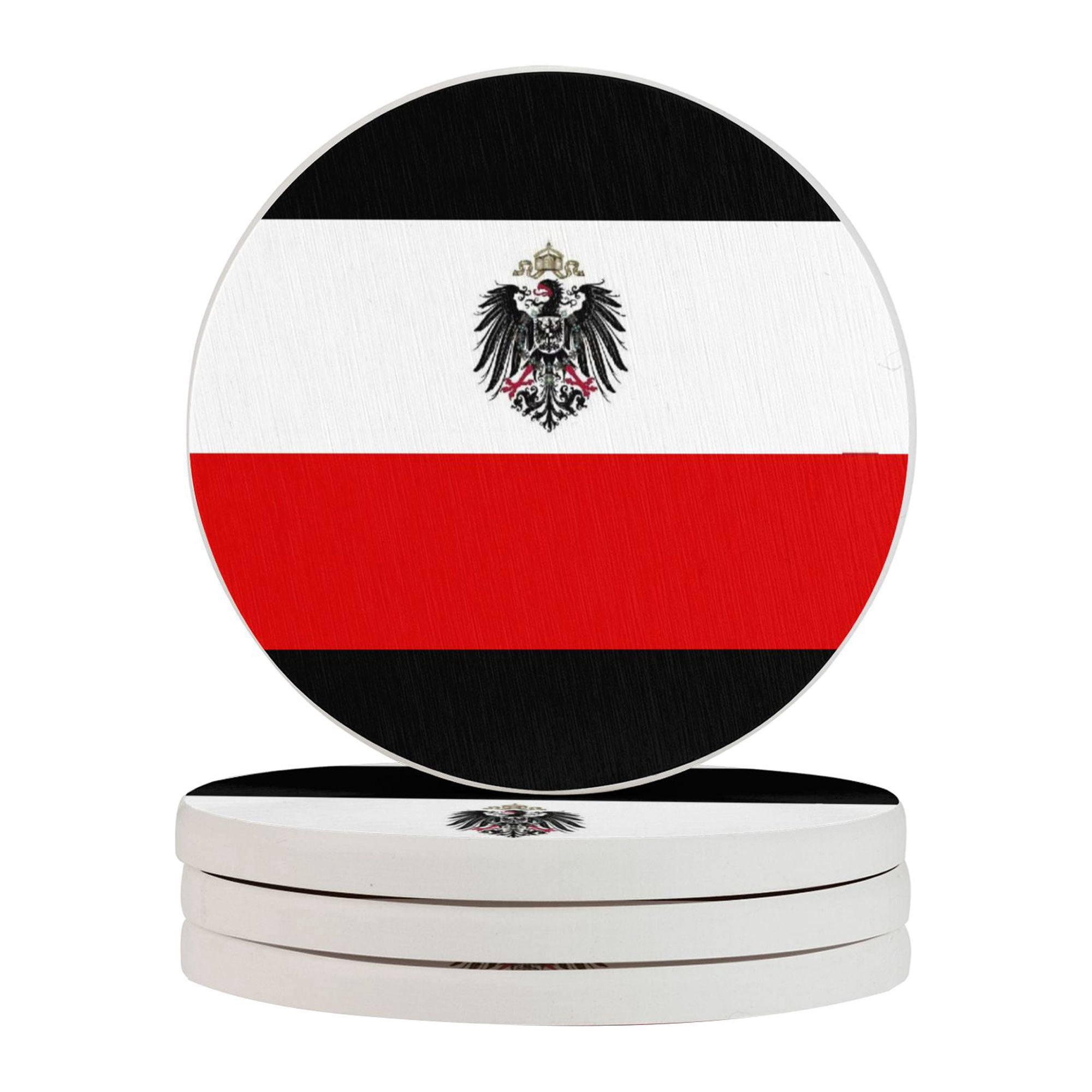 Circular Drink Coasters Set Flag Of The German Empire Beautiful Home ...