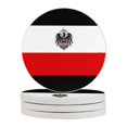 thumbnail image 1 of Circular Drink Coasters Set Flag Of The German Empire Beautiful Home Decor Diatomite Heat-Resistant Diatomite Protect Table Countertop, 1 of 7