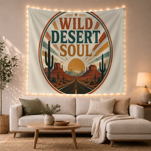 Circular Emblem Plain With Circle There Small Rust, Mystical Fantasy for Space Lovers, Galaxy Room Decor, Housewarming Gift, Tapestry Wall Hanging for Bedroom and Dorm