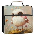 thumbnail image 1 of Circular Folder Package 13.6*3.5*12.4 Inches ,Binder Bag，Binder Organizer，Zipper Binder，3 Ring Binder ,Suitable for Work Adorable Little Bird, 1 of 8