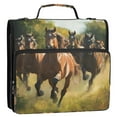thumbnail image 1 of Circular Folder Package 13.6*3.5*12.4 Inches ,Binder Bag，Binder Organizer，Zipper Binder，3 Ring Binder ,Suitable for Work Galloping Steeds, 1 of 8