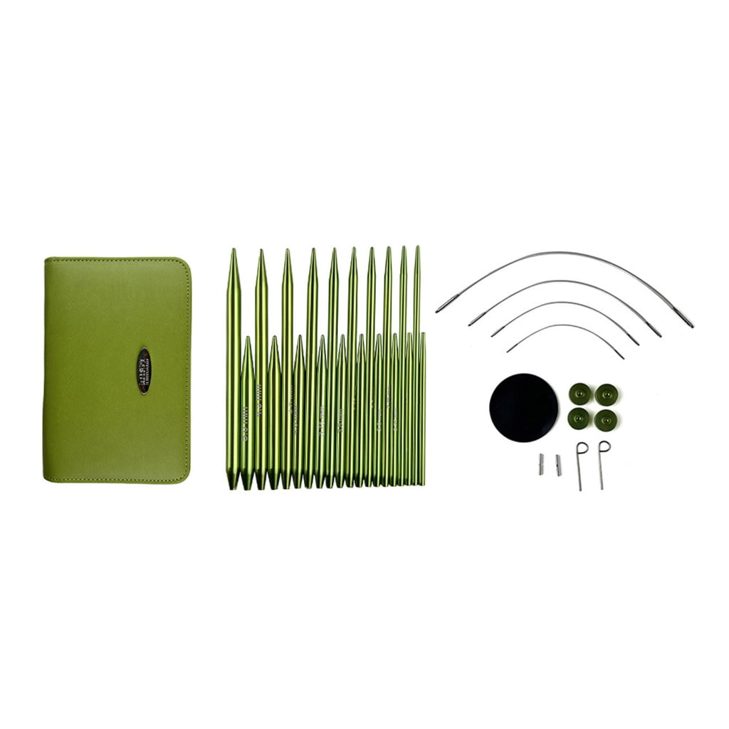 Circular Knitting Needle Set with Case Interchangeable Knitting Needle Set