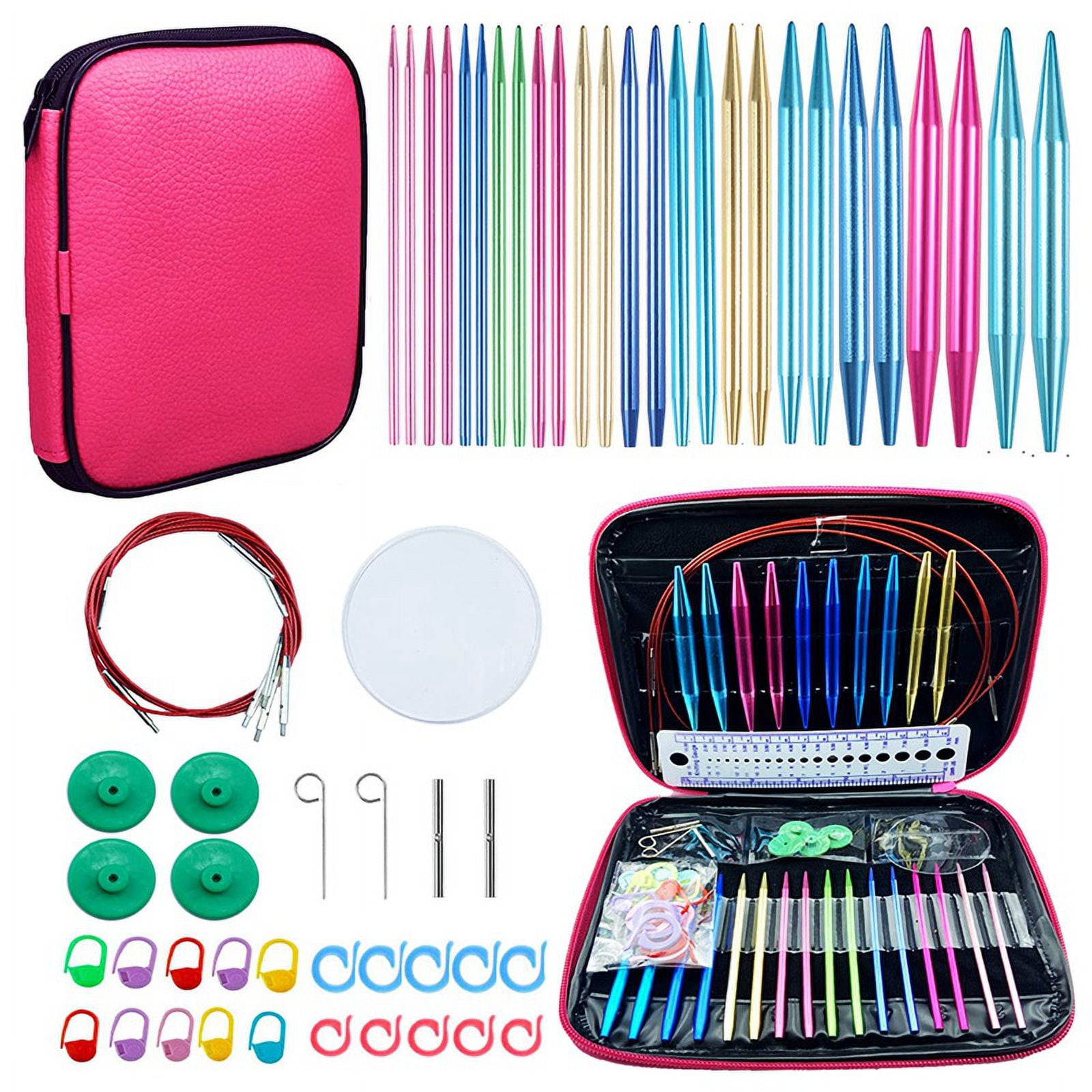 New Basic Knitting Tools Accessories Supplies with Case Knit Kit Lots Home  Knitting Accessories DIY Knitting Tools Set